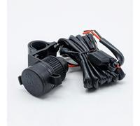 Kit supporto alimentazione doppio usb per manubrio tubolare moto universale
