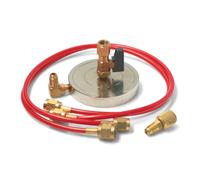 Kit supporto bombola bombola R600a R436v 1/4 5/16 completo di tubi e adattatori
