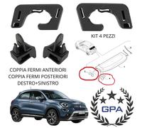 KIT SUPPORTO CAPPELLIERA COFANO SX+DX FIAT 500 X 2014 2015 2016 2017 2018