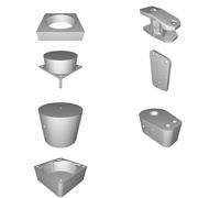 Kit Supporto Dinamo Generatore Bicicletta Ruota Posteriore Sistema DIY Stampa 3D