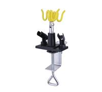 Kit supporto for aerografo professionale con morsetto, 4 supporti for pistola a spruzzo, stazione da tavolo for aerografo, set girevole e inclinabile a 360 gradi,Preciso e stabile(Style 1)