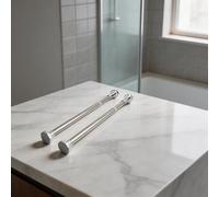 Kit Supporto Lavello Sottolavello 50-80cm Set Staffe Acciaio per Aree Umide