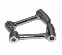 Kit Supporto Pedana Poggiapiede Posteriore Cromato Per Royal Enfield AEs