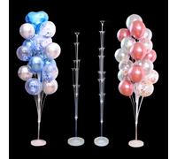 Kit supporto per palloncini di compleanno da 70/130/160 cm Supporto per palloncini con base e asta per la decorazione della festa di compleanno di nozze Baby Shower