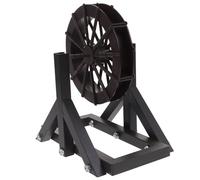 Kit Supporto Ruota D'acqua Vintage Nero in Plastica e Ferro per Fontana | Effetto Naturale, Struttura Resistente, Decorazione da Tavolo, Atmosfera Vivace