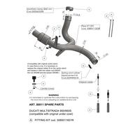 Kit supporto scarico LeoVince per Ducati Multistrada