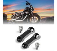 Kit Supporto Specchietto per moto per m10 44mm Kit Supporto Specchietto | Lega alluminio CNC, altezza +34mm, estensione 44mm, filetto per m10 per passo 1.25, finitura resistente