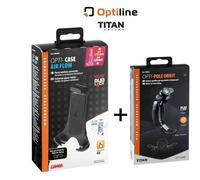 KIT SUPPORTO SPECIFICO SPECCHIETTI O VITI PASSANTI+ CUSTODIA CELLULARE UNIVERSAL