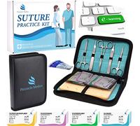 Kit Suture | Strumenti per Allenamento Chirurgico | Cuscinetto Per Sutura Di Silicone | 24 Pratica Sutura Chirurgica | Regalo per Studenti di Medicina, Veterinari e Dentisti | Video Corso di Sutura