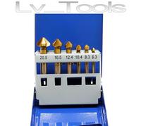 KIT SVASATORI CONICI 6pz 20.5mm 16,5mm 12,4mm 10,4mm, 8,3mm, 6,3mm