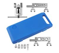 Kit Svasatura Tubi Rame AC HVAC Flaring Tool Set con 5 Adattatori 1/8-3/4 pollic