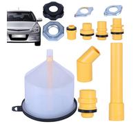 Kit Svuotamento Liquido Raffreddamento | Imbuto per Radiatore Antiversamento da 15 Pezzi - Accessori Raffreddamento per Autofficina Viaggio Serbatoio Lavavetri