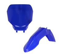 KIT TABELLA PORTA NUMERO PARAFANGO BLU PER MODIFICA YAMAHA YZ 125 2024-2025