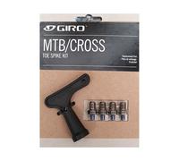 Kit Tacchetti Chiodi Neri per Scarpe MTB Giro Grip Ottimale su Fango Misura Unica