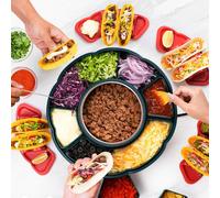 Kit Taco Tuesday 4 porta taco con rotazione a 360°, resistenza e controllo