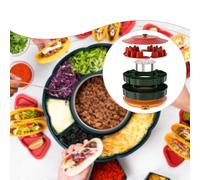 Kit Taco Tuesday Resistente Rotazione a 360° 4 porta taco Bar