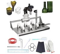 Kit Taglia Bottiglie Di Vetro Regolabile, Strumento Fai Da Te Per Il Taglio Del Vetro, Per Bottiglie Di Vino, Birra E Whisky, Taglia Bottiglie Quadrate/rotonde, Per Progetti Di Bricolage