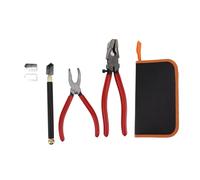Kit Taglia Vetro a Mano 9 Pezzi, Tagliavetro Professionale con Pinze e Cutter Pen - Lama Durevole, Impugnatura Antiscivolo, Ideale per Vetri da 2mm a 20mm