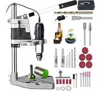 Kit tagliabottiglie elettrico in vetro, set di utensili rotanti multifunzione per forare, levigare, lucidare, progetti fai da te e decorazioni per la casa