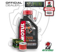 KIT TAGLIANDO 1 LITRO MOTUL 7100 10W50 FILTRO HIFLO HF131