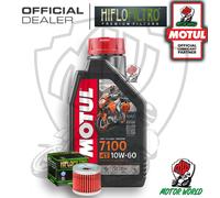 KIT TAGLIANDO 1 LITRO MOTUL 7100 10W60 FILTRO Suzuki UC 125 Epicuro 2003
