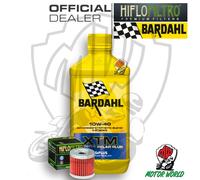 KIT TAGLIANDO 1 LITRO OLIO BARDAHL XTM 10W40 FILTRO Hyosung RT 125 Karion 2008