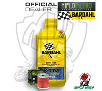 KIT TAGLIANDO 1 LITRO OLIO BARDAHL XTM 5W40 FILTRO Kawasaki KH 125 2005 2006