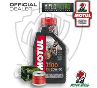 KIT TAGLIANDO 1 LITRO OLIO MOTUL 7100 20W50 FILTRO HIFLO HF131
