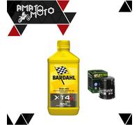 KIT TAGLIANDO 1LITRO OLIO MOTO BARDAHL XT4S 5W40+FILTRO HF148 PER YAMAHA FJR1300