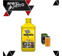 KIT TAGLIANDO 1LITRO OLIO MOTO BARDAHL XT4S5W40+FILTRO HF556 PER PIAGGIO VESPA 3