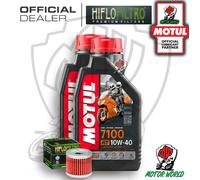 KIT TAGLIANDO 2 LITRI MOTUL 7100 10W40 FILTRO HIFLO HF131