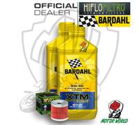 KIT TAGLIANDO 2 LITRI OLIO BARDAHL XTM 5W40 FILTRO Hyosung GT 125 Comet 2005