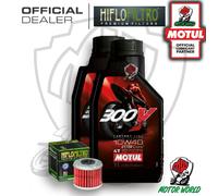 KIT TAGLIANDO 2 LT MOTUL 300V 10W40 FILTRO HIFLO HF116 HM 250 CRE-F R 4T 2004