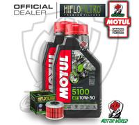 KIT TAGLIANDO 2 LT OLIO MOTUL 5100 10W50 FILTRO Honda CRF 450 RWE-L