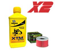 Kit tagliando 2L Bardahl XTM Synt 20W50 filtro olio HifloFiltro HF111