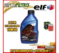 KIT TAGLIANDO 2LT OLIO ELF MOTO 4 ROAD 15W50 SUZUKI RV125 K3,K4,K5,K6 Van Van 12