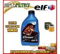 KIT TAGLIANDO 2LT OLIO ELF MOTO 4 SBK 10W40 HUSQVARNA TCX510 510CC 2008-2011 + F
