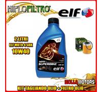 KIT TAGLIANDO 2LT OLIO ELF MOTO 4 SBK 10W40 KTM 690 Duke 2nd Oil 690CC 2008-2011
