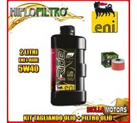 KIT TAGLIANDO 2LT OLIO ENI I-RIDE 5W40 TOP SYNTHETIC HONDA XR250 RC,RD ME01 250C