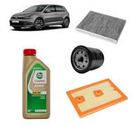 Kit tagliando 3 filtri + 4 L olio Edge 5W30 LL per Volkswagen Golf 7 VII 1.4 TSI