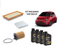 KIT TAGLIANDO 3 FILTRI + 4 LT LITRI OLIO SELENIA 0W30 DIGITEK PER FIAT 500 0.9