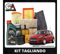 Kit Tagliando 3 filtri 4 LT Olio Ford Castrol 5w20 Ford Fiesta VII 1.0 ECOBOOST