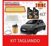 KIT TAGLIANDO 3 FILTRI + 4 LT OLIO SELENIA DIGITEK 0W30 FIAT 500 0.9 TWINAIR
