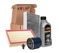 KIT TAGLIANDO 3 FILTRI + 4LT OLIO 5W30 + TAPPO COPPA OLIO PER FIESTA V 1.25 75CV