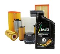 KIT TAGLIANDO 3 FILTRI + 4LT OLIO ORIGINALE 5W30 PER 500 1.3 MULTIJET CORSA D 1.3 CDTI