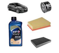 Kit tagliando 3 filtri + 5L olio 5W-30 Tech FE compatibile con Renault megane iii 1.5 DCI Gasolio 2008-2016