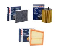 KIT Tagliando 3 Filtri BOSCH per FORD Ecosport Fiesta VI B Max 1.4 1.5 1.6 TdCi