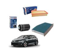 KIT TAGLIANDO 3 FILTRI BOSCH PER VOLKSWAGEN GOLF VI GTI