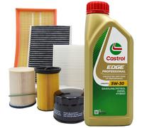 Kit Tagliando 3 Filtri + Castrol 5W30 Audi A4 1.9 TDI
