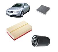 Kit tagliando 3 filtri compatibile con Audi A4 B6 2.0/2.0 FSI benzina,ALT/AWA